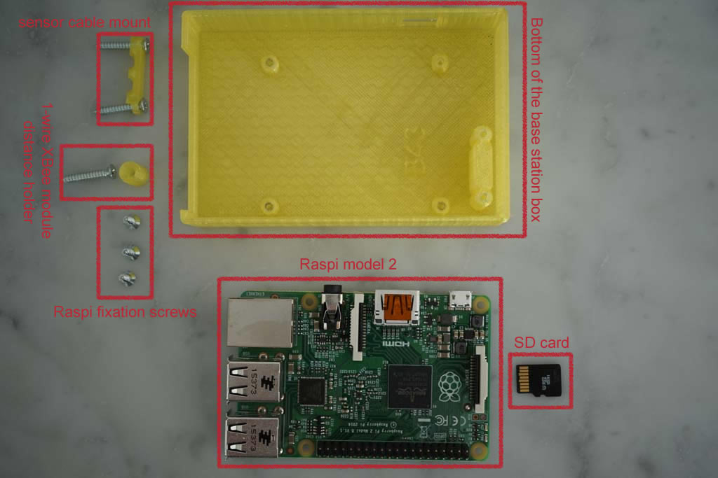 ALL PARTS FOR RASPI BASE STATION