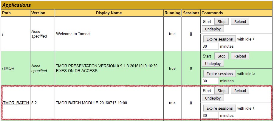 STEP 5 UP AND RUNNING TMOR BATCH MODULE