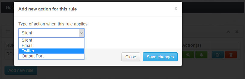 OPTIONS OF SUPPORTED ACTIONS