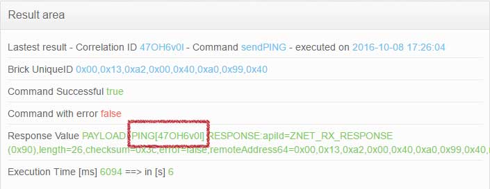 SUCESSFUL PING COMMAND EXAMPLE