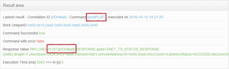 SUCCESSFUL REQUEST PORT LIST COMMAND EXAMPLE